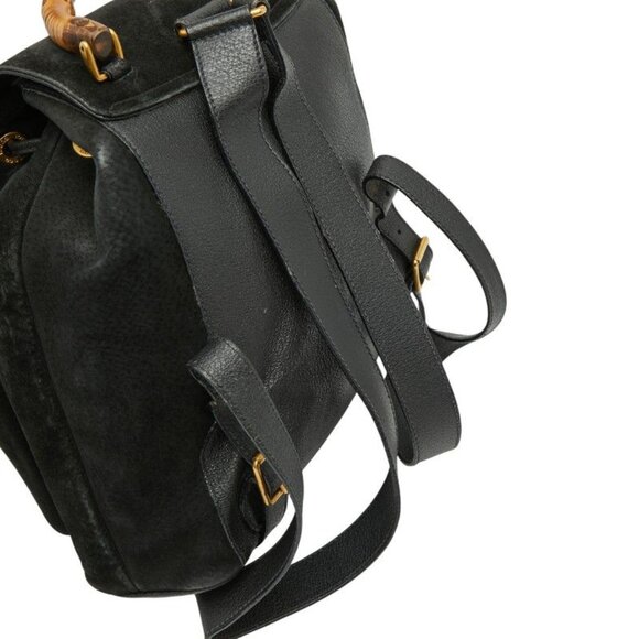 Gucci Bamboo Backpack 003 2058 0016 Black Leather - Picture 8 of 10